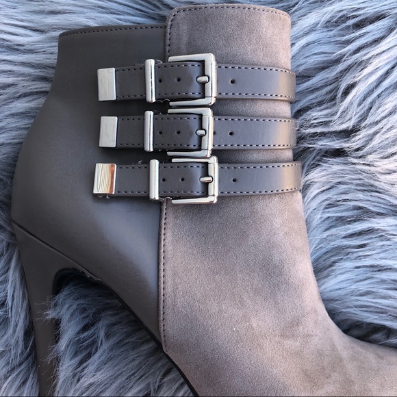 🆕 Sam & Libby Faux Suede Ankle Boots - Picture 4 of 6